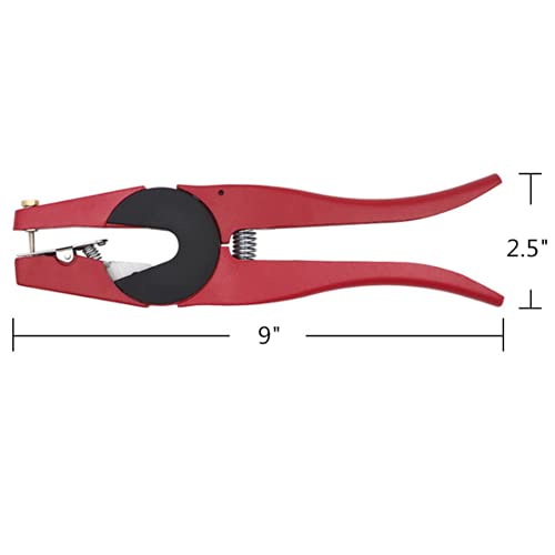 Sheep Ear Tag Plier - Animal Applicator Plier Farm ID Tag Tool for Goat, 9" L - style: Ear Tag Plier