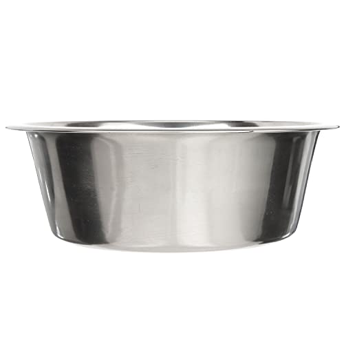Neater Pet Brands 16 Cup (128 oz.) Stainless Steel Dog Bowls, 1 Single Large Dog Water Bowl or Food Bowl for Indoors or Outdoors, Metal Bowls for Large Breed, Dishwasher Safe Dish for Extra Big Dogs - color: Single Bowl, size: 16 Cup
