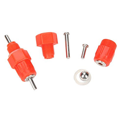 20 Pcs Stainless Steel Poultry Water Drinker Screw Type Automatic Chicken Drinker Nipple Waterer for Poultry Duck Goose Livestock