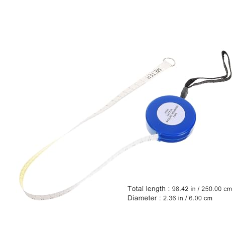 KICHOUSE 2.5m Blue Animal Measuring Tape for Goat, Pig, and Cattle Weight Measurement – Multipurpose Livestock Tape Measure for Chest Girth and Body Size