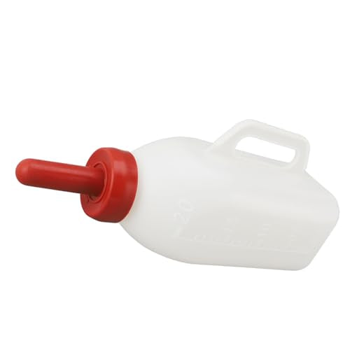 Calf Feeding Bottle Thicken Leakproof Silicone Nipple Nursing Supplies with Handle 2L Farm Pasture (Upright Milk Pot) - size: Upright Milk Pot