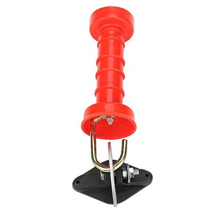 Electric Fence Handle Set, Pack of 10 Red Heavy Duty Electric Fence Gate Handle Insulators, Insulated Spring Fence Gate Handles with 10 Pcs Insulators for Electric Fences, 7.5 x 2.4in