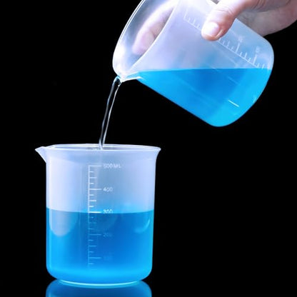 500ML Reusable Plastic Measuring Cup, Beaker Tip and Pour Measuring Containers for Kitchen Cooking Medicine Measure Tool - size: 500ml 1pcs