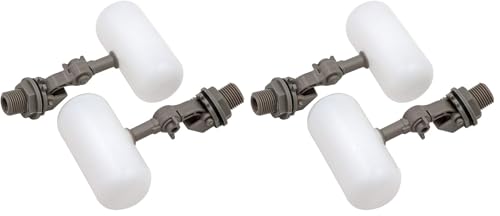 2 Pcs Float Valve 1/2 or 3/4 Water Float Valve with Adjustable Arm Automatic Fill for Livestock Water Tank Fountains (1/2 Inch) (Pack of 2) - size: 1/2 Inch (Pack of 2)