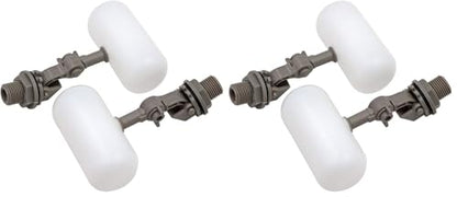 2 Pcs Float Valve 1/2 or 3/4 Water Float Valve with Adjustable Arm Automatic Fill for Livestock Water Tank Fountains (1/2 Inch) (Pack of 2) - size: 1/2 Inch (Pack of 2)