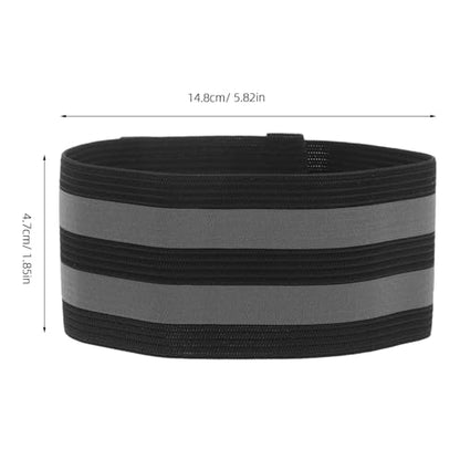 SOLUSTRE 8pcs Reflective Bike Pant Leg Straps Elastic Ankle Bands Safety Fixation Straps for Cycling Night Running High Visibility Outdoor Sports Gear