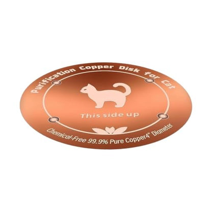 Copper Waterer Cleaning Disc, All Season Livestock Water Purifier Tray Keeps Water Clean for Poultry, Dogs & Cattle - size: cat