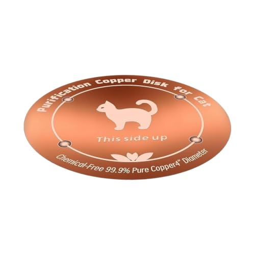 Copper Waterer Cleaning Disc, All Season Livestock Water Purifier Tray Keeps Water Clean for Poultry, Dogs & Cattle - size: cat