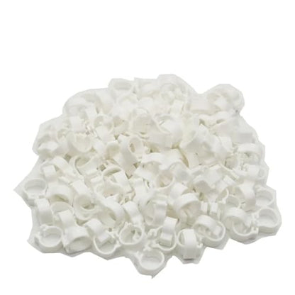 25pcs 100pcs Chicken and Duck Pigeon Leg Small Foot Ring Clasp Poultry Chick Goose Animal Identification Tool for Easy Flock Management(Pigeon White 100pcs) - color: Pigeon White 100pcs