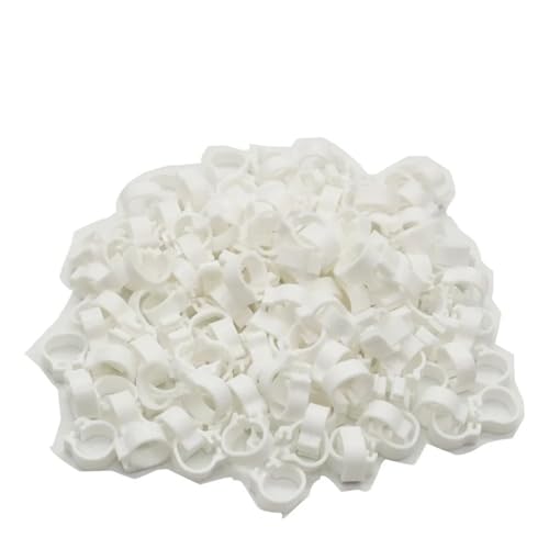 25pcs 100pcs Chicken and Duck Pigeon Leg Small Foot Ring Clasp Poultry Chick Goose Animal Identification Tool for Easy Flock Management(Pigeon White 100pcs) - color: Pigeon White 100pcs