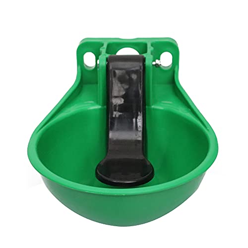 Automatic Pig Waterer Bowl for Hog Sheep Cattle Cow Hanging Water Dispenser | self filling Livestock Water feeder for horse goat, auto fill animal drinking trough, large Capacity, outdoor fence mounted