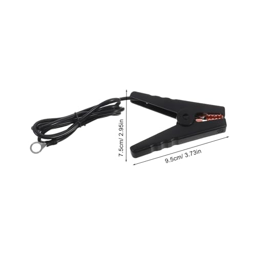 Sosoport 2pcs Electric Fence Jump Cable Kit Solar Fence Charger Wire Clips for Farm Garden Fencing System