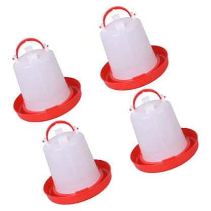 Spill Feed Set Poultry Trough Waterer for Small Scale Livestock Care Treat Feeding Tool Backyard Chicken Supplies Chicken Accessories Poultry Feeding - color: B
