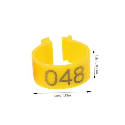 50Pcs Poultry Feet Rings Chicken Identification Leg Bands Lightweight Clip Chick Leg Rings for Poultry Marking for Easy Identification