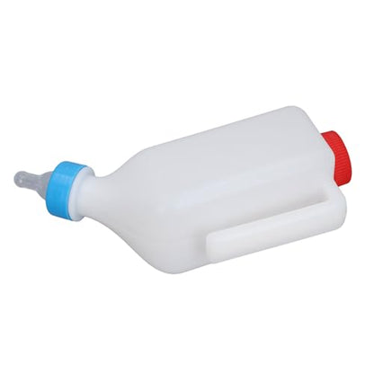 Pongnas 850ml Pet Nursing Bottle Kit with Soft Rubber Teat for Lambs Goats Piglets Portable ABS Livestock Feeding Handle Easy to