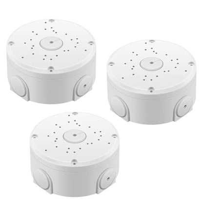 【Security Camera Junction Box】 ABS Universal Security Camera Mount Bracket for CCTV Camera 3 Pack | Waterproof Junction Box - size: 3 Pack