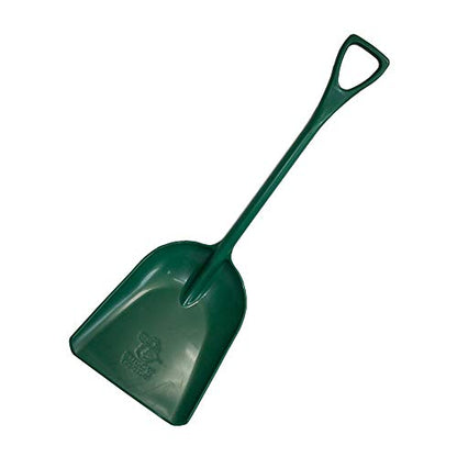 Bully Tools Heavy Duty Snow Shovel - 100% Made in the USA, One-Piece Poly Scoop for Snow, Mulch, Grain Removal, Lightweight, Portable Garden Equipment, Ideal for Driveways & Farming - 42-Inch, Green - color: Green