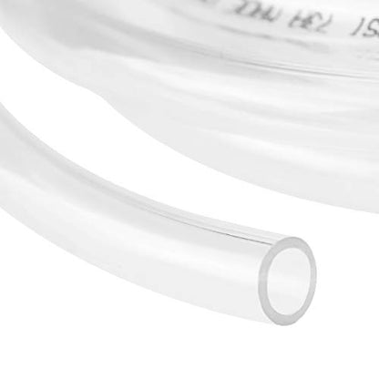 Eastrans Clear Vinyl Tubing Flexible PVC Tubing, Hybrid PVC Hose, Lightweight Plastic Tube, by 3/8 Inch ID, 10-Feet Length - size: ID 3/8 INCH, style: 10 Feet