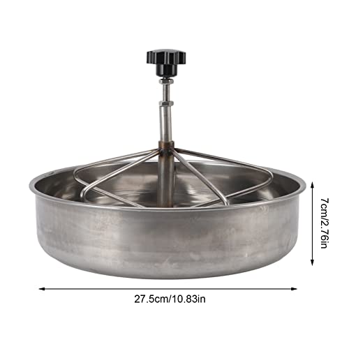 Piglets Feeding Trough, Stainless Steel Pig Feed Trough, Farm Animal Poultry Livestock Feeding Tool for Goat, Duck, Sheep, Piglets, Chicken (Large) - size: Large