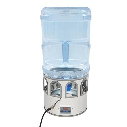 Chicken Water Heater, 18.9L/5 Gallon Adjustable Temperature Poultry Drinking Water Heater Machine 50W 110V Chicken Coop Accessories in Winter Heavy Duty Heated Waterer for Birds, Ducks, Indoor Outdoor