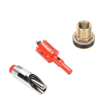 Pssopp Livestock Waterer Nipple Waterer, Stainless Steel Water Drinker Feeder Water System for Goats Swine Piglets Drinking Nan