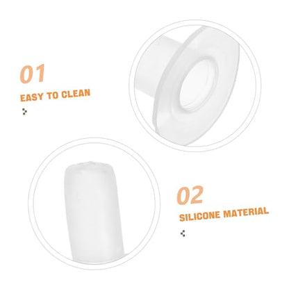 Mipcase 5pcs Animal Teat Nipple for Calves and Goats Soft Feeding Nipple Accessories Easy to and Replace for Pet Nursing Bottles