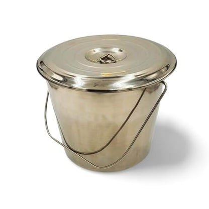 SS Strainers (Large Strainer & Pail Combo, 17 L Pail & Large Strainer Combo) - color: 17 L Pail & Large Strainer Combo, size: Large