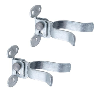 VIVIDA 1-7/8" Wall Mount Gate Latch 2 PCS, Flat Back Gate Fork Latch, Mounts to Wooden Fence Post or Wall, Galvanized Steel - size: 1-7/8" (2 PCS)