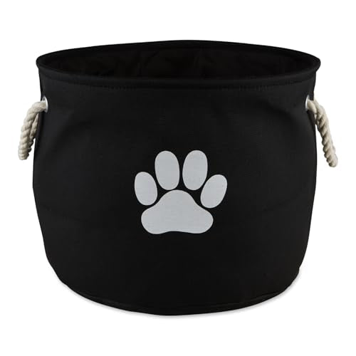 Bone Dry Pet Storage Collection Collapsible Bin, Black, Medium Round - color: Black, size: Medium Round