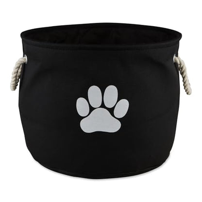 Bone Dry Pet Storage Collection Collapsible Bin, Black, Medium Round - color: Black, size: Medium Round