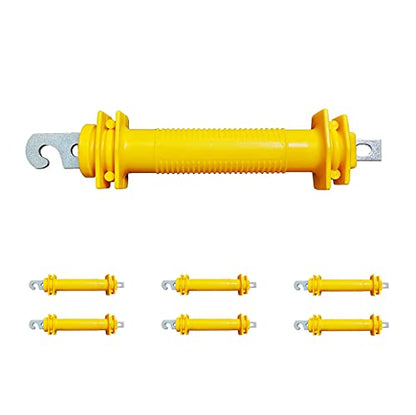 QMARK Electric Fence Gate, Electric Fence Handles, Insulated Plastic Handle, Rubber Gate Handle 6 Pack- Yellow