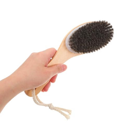 Horse Grooming Brush and Cattle Fur Comb Sturdy Shedding Tool with Bristles for Livestock Hair Cleaning and Dust Removal Suitable for Daily Use on Horses and Cattle
