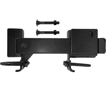 Black Powder Coated Commercial Strong Arm Double Gate Latch for Chain Link Fence – Securely Closes Two Gates Without Drop Rod, Fits 1-5/8" to 2" Frames, Heavy Duty Steel – Case of 4 - size: Black Commercial - Case of 4