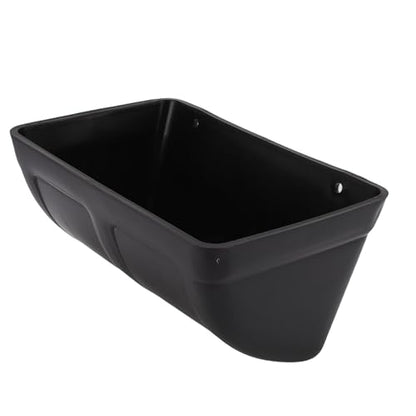 Hanging Poultry Feeder, Large Capacity Space Saving Plastic Chicken Feeder with Minimized Feed Waste, for Farm Coop Yard Indoor Outdoor Use (Black) - color: Black