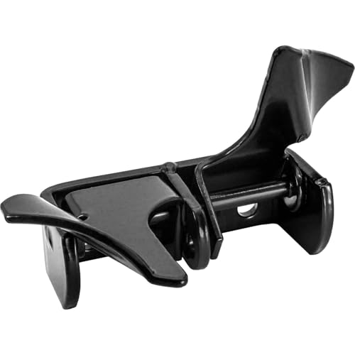 Black Wall Mount 1-3/8" Flat Back Butterfly Latch - CASE Qty 25 - size: BLACK 1-3/8" - Case(25 Count)