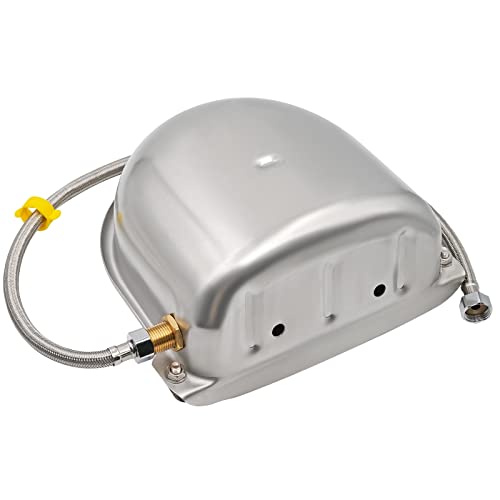 Automatic Water Dispenser for Dog Chicken Waterer Outdoor Dog Water Bowl Dispenser 304 Stainless Steel Feeder for Pets,Include Water Pipe and 3/4" Faucet