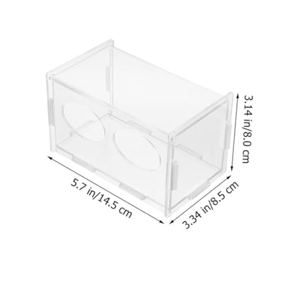3pcs Chicken Feeding Holder Two Compartments Automatic Poultry Feeder for Backyard Farmers and Hobbyists for Chickens and Quails