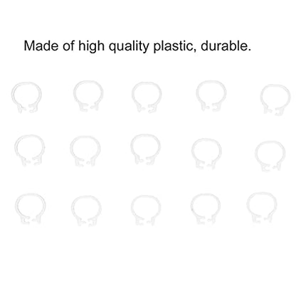 Chicken Leg Bands 100PCS 8mm Poultry Leg Rings Chicken Leg Rings Quail Leg Bands Bird Identification Leg Bands Poultry Leg Rings (White) - color: White
