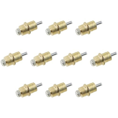 Heyous 10PCS 1.1x0.4inch Rabbit Drinker Copper Spouts Metal Long Type Waterer Drinking Tool Suitable for Small Animals
