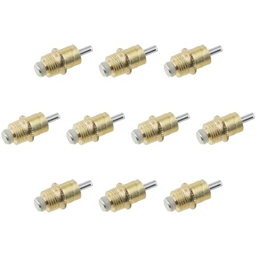 Heyous 10PCS 1.1x0.4inch Rabbit Drinker Copper Spouts Metal Long Type Waterer Drinking Tool Suitable for Small Animals