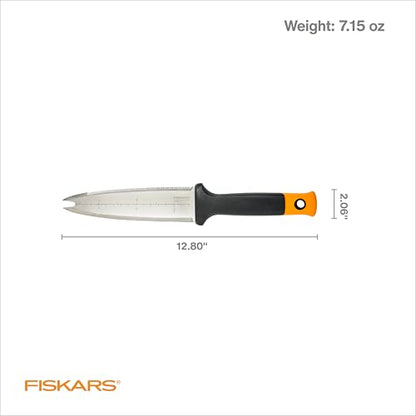 Fiskars Hori Hori Garden Knife with Sheath, Multi-Purpose Heavy Duty Gardening Hand Tool for Weeding, Planting, Digging with Hanging Hole - style: Hori Knife