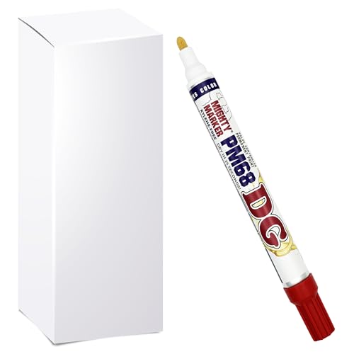 PM-68 DG Paint Markers, Heavy Duty Industrial Paint Markers, Ketone-Based, Xylene Free, Quick Dry, Degrease Resistant, Made in USA – Bulk Packs for Business Use, Red 12 Box - color: Red