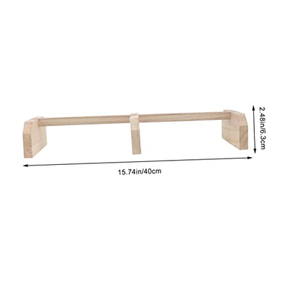 FRCOLOR 2pcs Wooden Chicken Perch Stand for Hens Natural Roosting Bar for Coop Use Promotes Foot Exercise and Beak Trimming Safe Chewing Toy for Chickens and Pet Birds