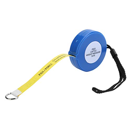 Pig Body Weight Tape, 2.5m Retractable Cattle Measuring Stick Animal Height Measuring Tape for Animal Livestock Body Weight