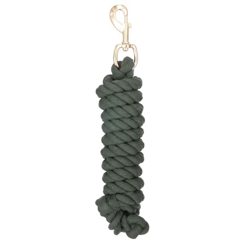 Tough 1 Braided Cotton Lead with Bolt Snap - color: Hunter Green