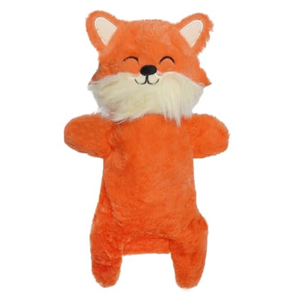 Mihachi No Stuffing Crinkle Dog Toys,2-in-1 Holds Water Bottles-Cruncher with Puncture Resistant Squeaker, Dog Squeak Toys Plush Dogs Chew Toy for Small Medium Large Breed Chewer, Fox - color: Fox