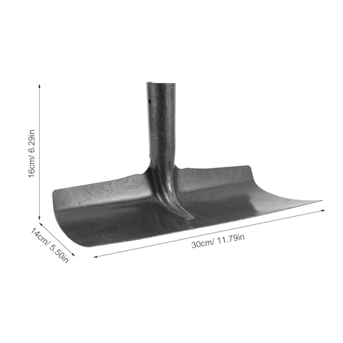 Heavy Duty Manure Scraper for Horse Stalls, Metal Floor Squeegee Barn Cleaning Tool, 12-Inch Wide Blade Poop Scooper for Livestock Pen, Stable and Farm Supplies