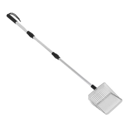 RiToEasysports Garbage Shovel, Anti Stick Metal Long Handle Chicken Coop Cleaner for Farmers Pet Owners and Backyard Cleanup