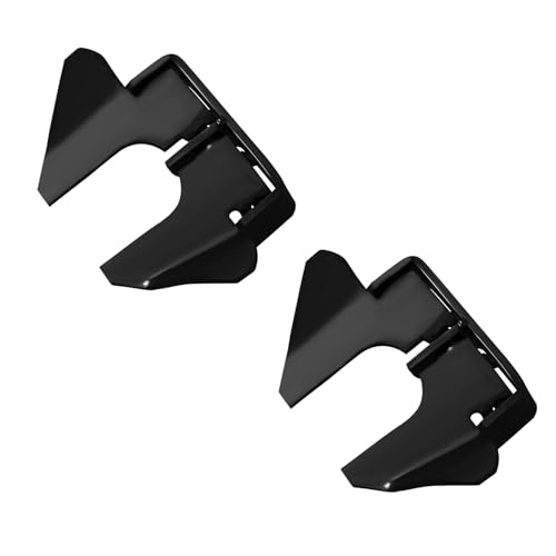VIVIDA Black Butterfly Gate Latch 1-3/8" to 1-5/8", Wall Mount Flat Back Gate Fork Lock with Padlock Hole, Wood to Metal Gate Latch, Black, 2 PCS - color: Black, 2 Pack