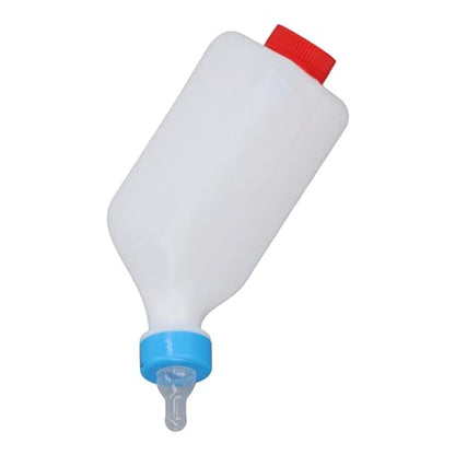 Pongnas 850ml Pet Nursing Bottle Kit with Soft Rubber Teat for Lambs Goats Piglets Portable ABS Livestock Feeding Handle Easy to